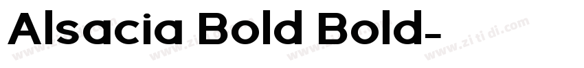 Alsacia Bold Bold字体转换